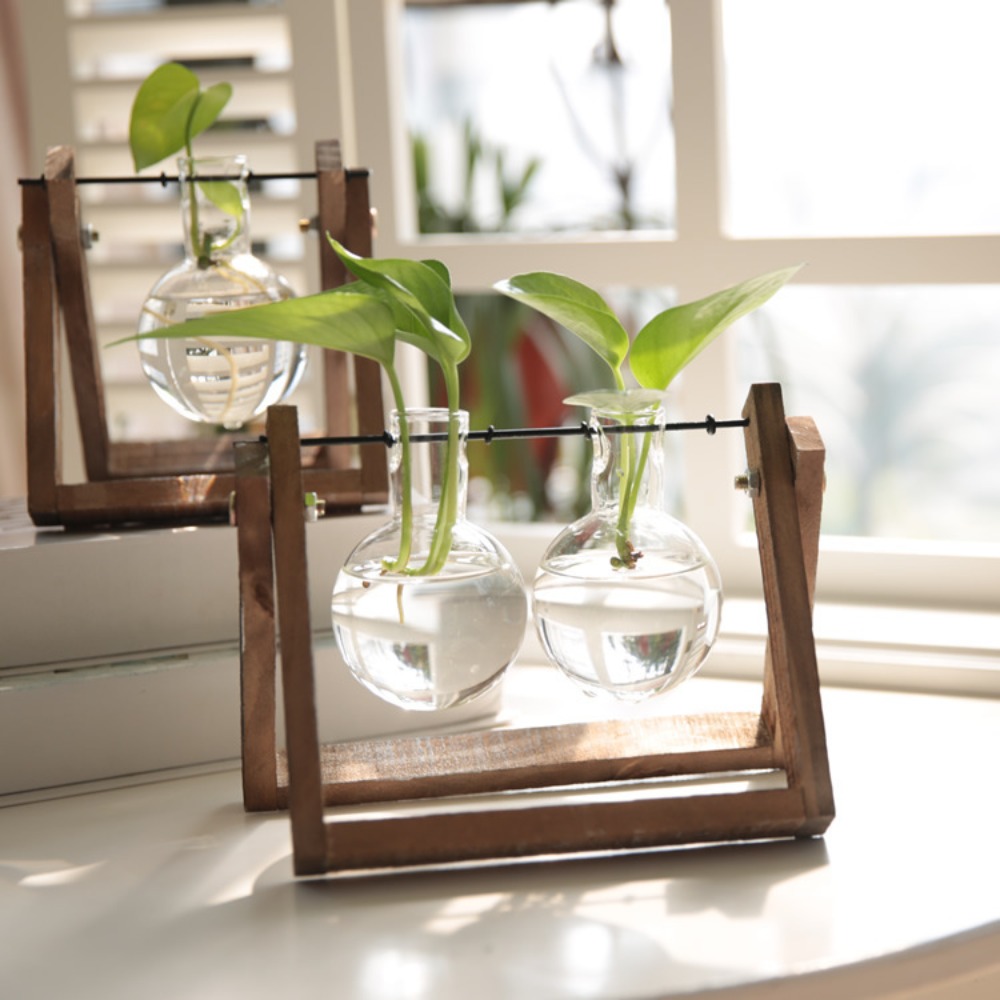 Creative Swing Wooden Holder G - Propagation Station Vase ulasan dan harga