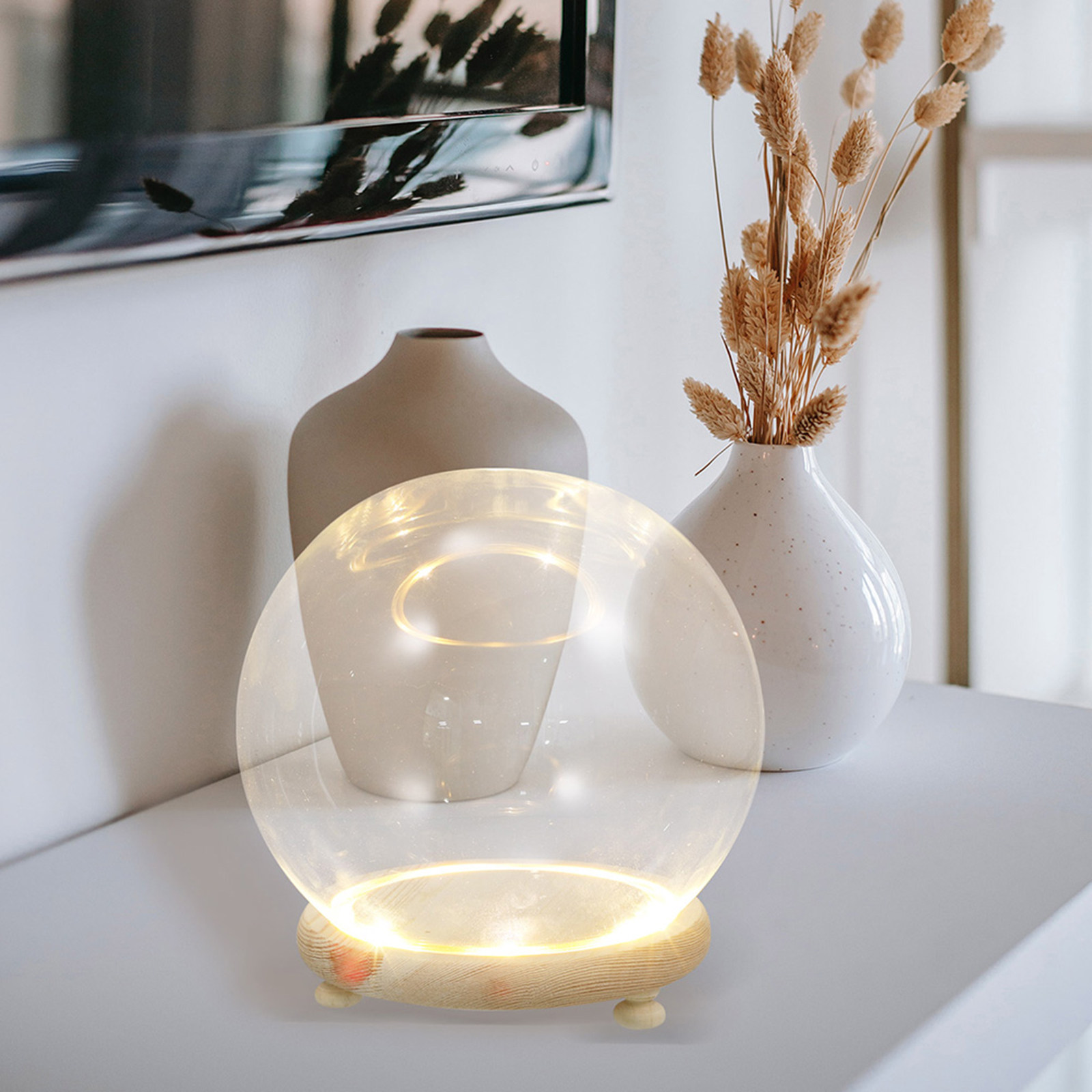 Glass Dome Display Case Preser - Plastic Dome Clear ulasan dan harga